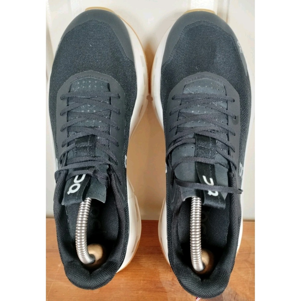 On Cloud 5 Coast Women's Shoes Size 9.5 Black White Mesh Athleisure Travel - Picture 5 of 11